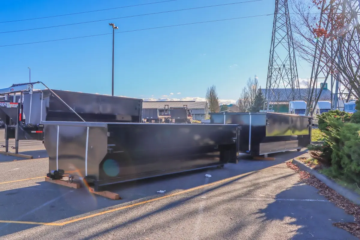 Roll-off dumpster ready for waste disposal at job site for Estate Cleanout Dumpster Rental in Fruitland